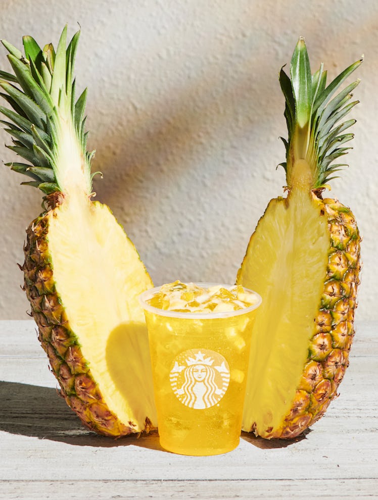Starbucks' summer 2022 menu includes a new Pineapple Passionfruit Refresher, the Paradise Drink, and...