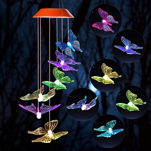 SIX FOXES Solar Lights Wind Chime
