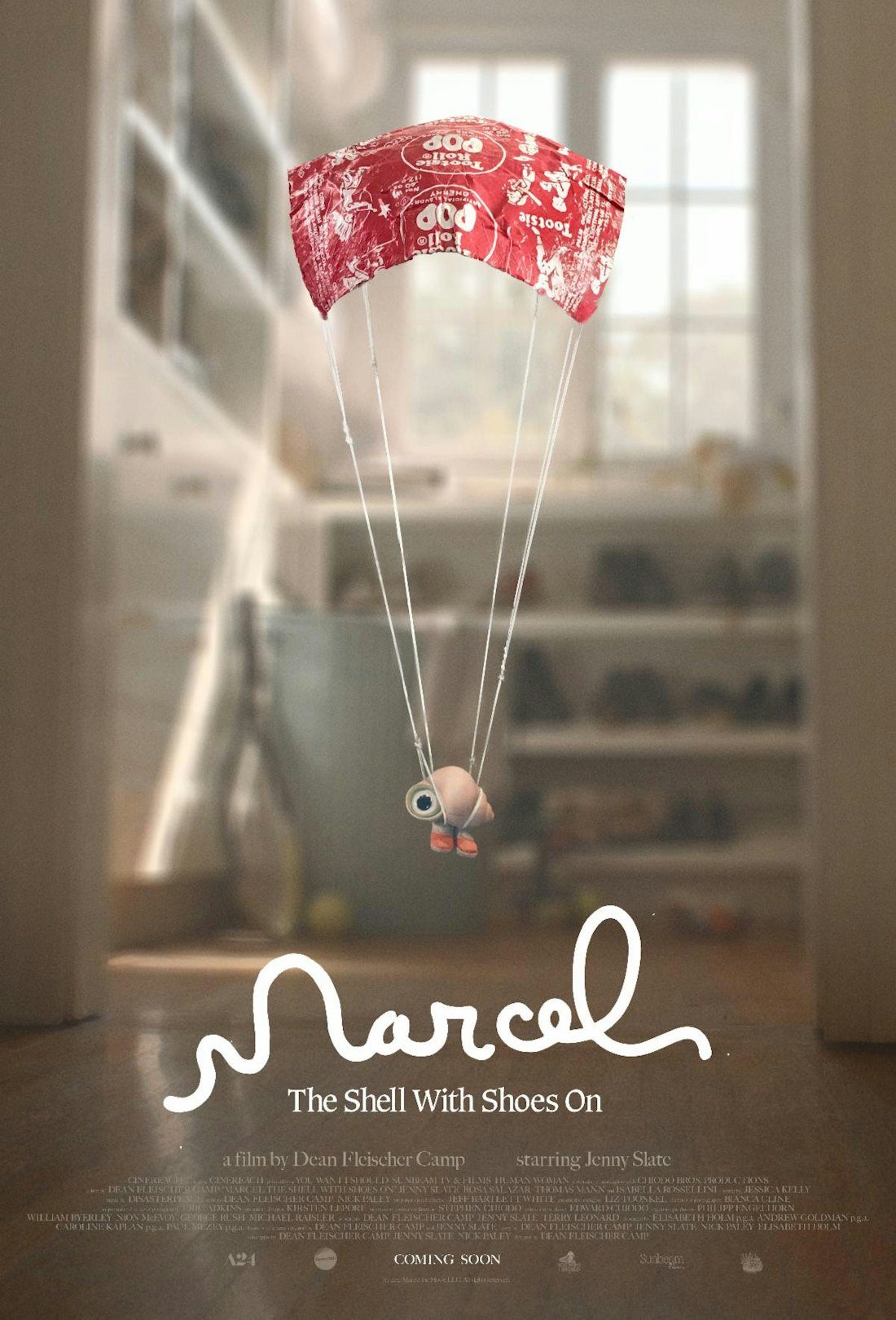 The poster for Marcel the Shell With Shoes On, the new Marcel the Shell movie.