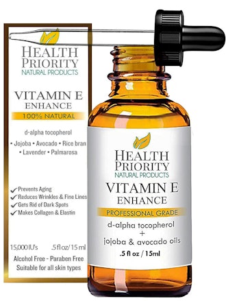 Health Priority Natural Products Organic Vitamin E Oil for Skin & Scars 