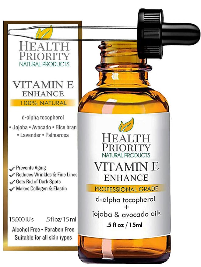 Health Priority Natural Products Organic Vitamin E Oil for Skin & Scars
