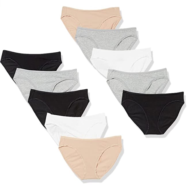 Amazon Essentials Cotton Bikini Brief Underwear (10-Pack)