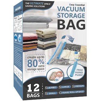 Cozy Essential Vacuum Storage Bags (12-Pack)