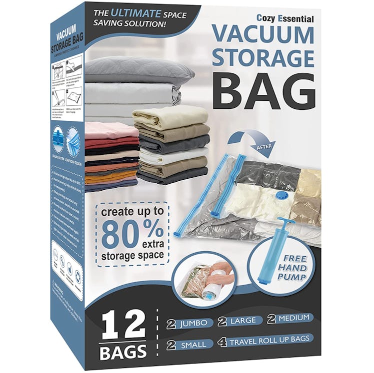 Cozy Essential Vacuum Storage Bags (12-Pack)