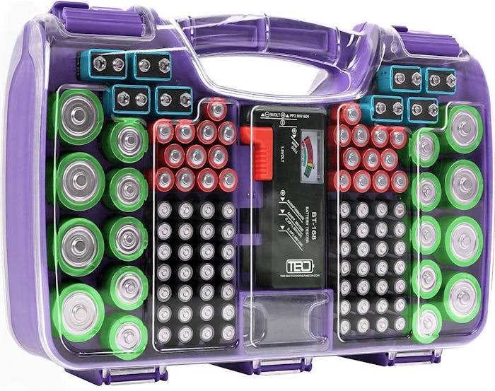 Battery Storage Organizer Case & Tester