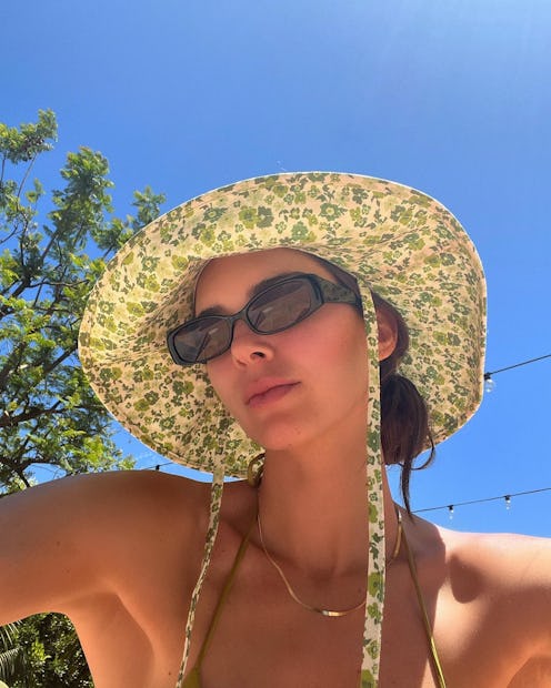 Kendall Jenner in Lack of Color hat