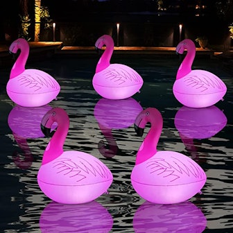Rukars Flamingo Floating Pool Light (1 Piece)