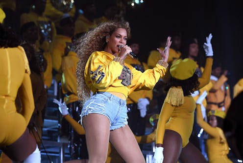 Beyoncé performing at Coachella in 2018