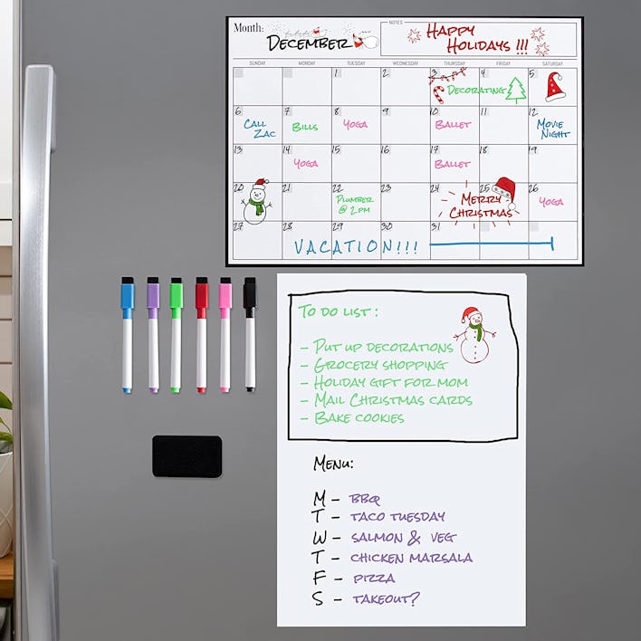 Home & Me Magnetic Dry Erase Calendar & Whiteboard 