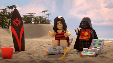 Darth Vader and the Emperor in LEGO Star Wars Summer Vacation