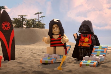 Darth Vader and the Emperor in LEGO Star Wars Summer Vacation