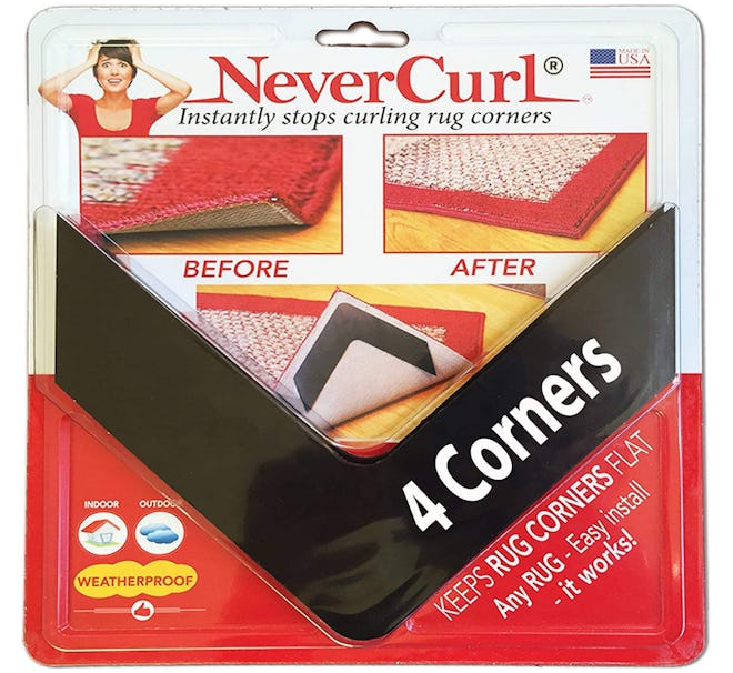 iPrimio NeverCurl Rug Grippers (4-Pack)