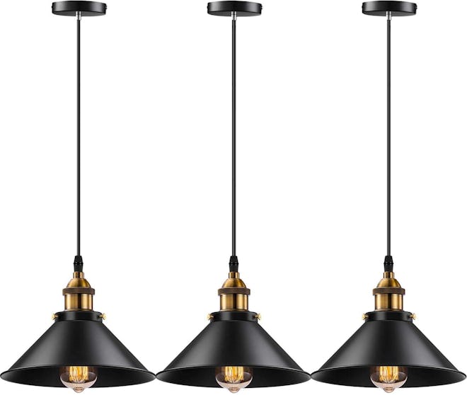 Licperron Industrial Pendant Light (3-Pack)