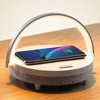 EZVALO Music Bedside Lamp with Wireless Charger