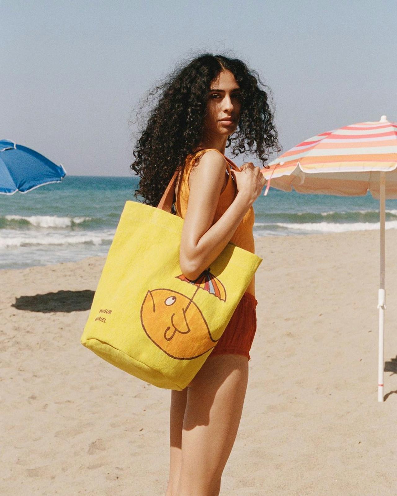 Summer Seaside Raffia Tote Bag Women Beach Vacation Bag EC