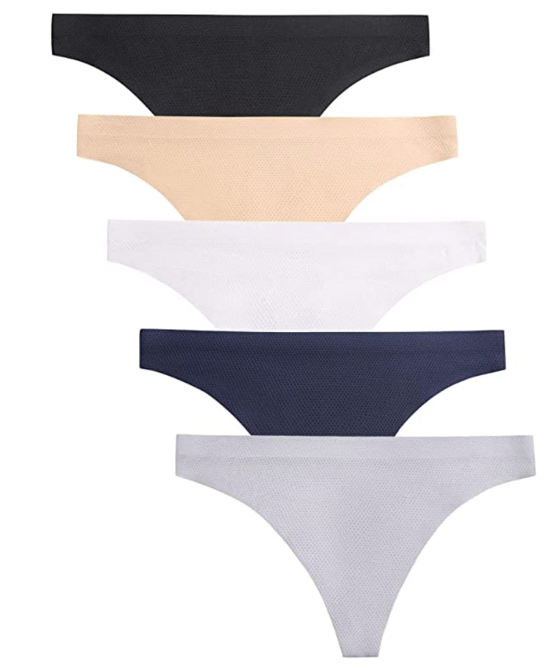 VOENXE Seamless Thongs  (5-Pack)