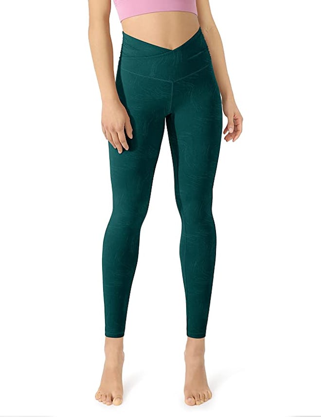 ODODOS Cross Waist Leggings