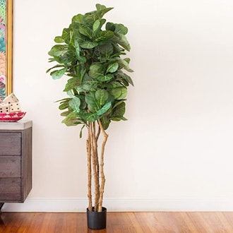 Nearly Natural 6ft Artificial Fiddle Leaf Fig Tree