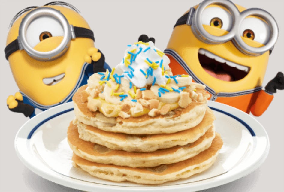 IHOP’s Minion Menu Has Banana Pudding Pancakes & Gru Cold Brew