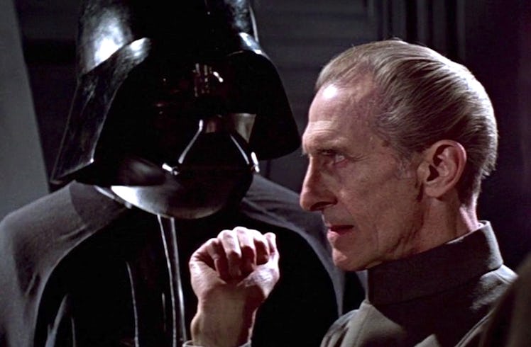 Vader and Tarkin in Star Wars: A New Hope.