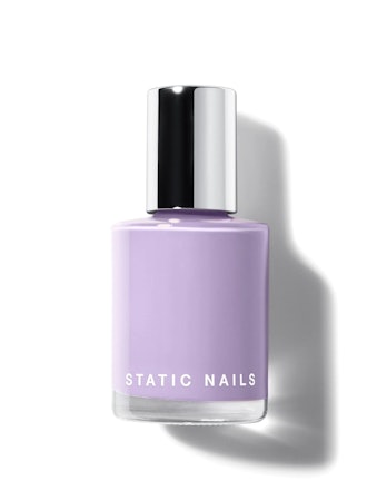 Static Nails Liquid Glass Lacquer in lavendar fields