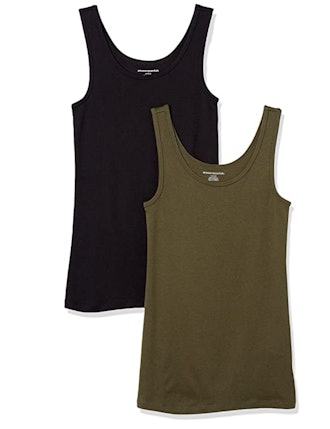 Amazon Essentials Slim-Fit Tank  (2-Pack)