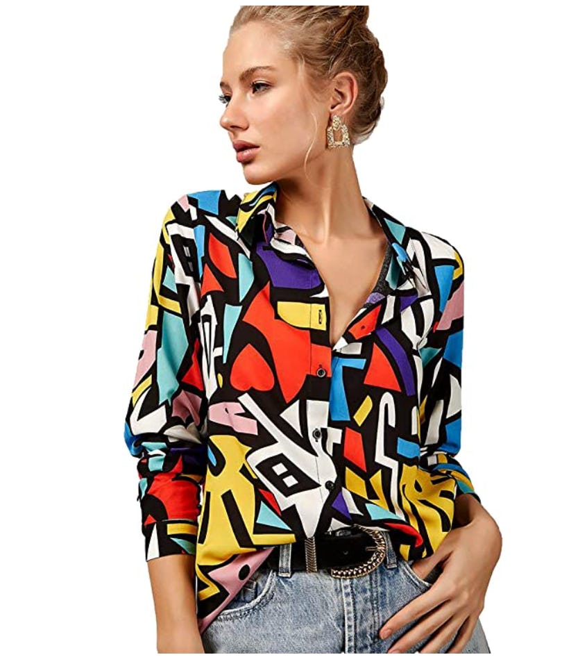 BIG DART Long Sleeve Button Down Shirts