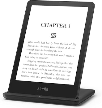 These charging dock Kindle accessories double as a stand for easy charging while in use.