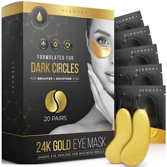 DERMORA 24K Gold Under Eye Mask (20-Pack)