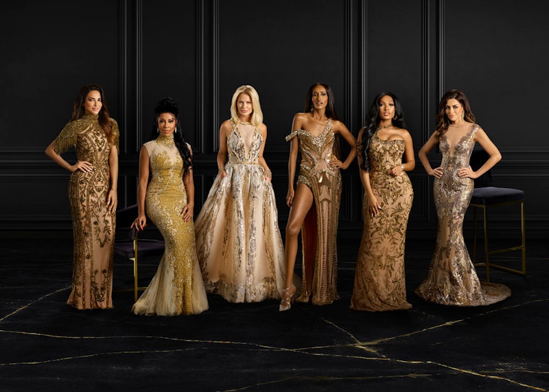 Real Housewives of Dubai stars Dr. Sara Al Medani, Caroline Brooks, Carolne Stanbury, Chanel Ayan, L...