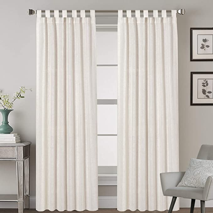 H.VERSAILTEX Blended Linen Curtains (2-Pack)