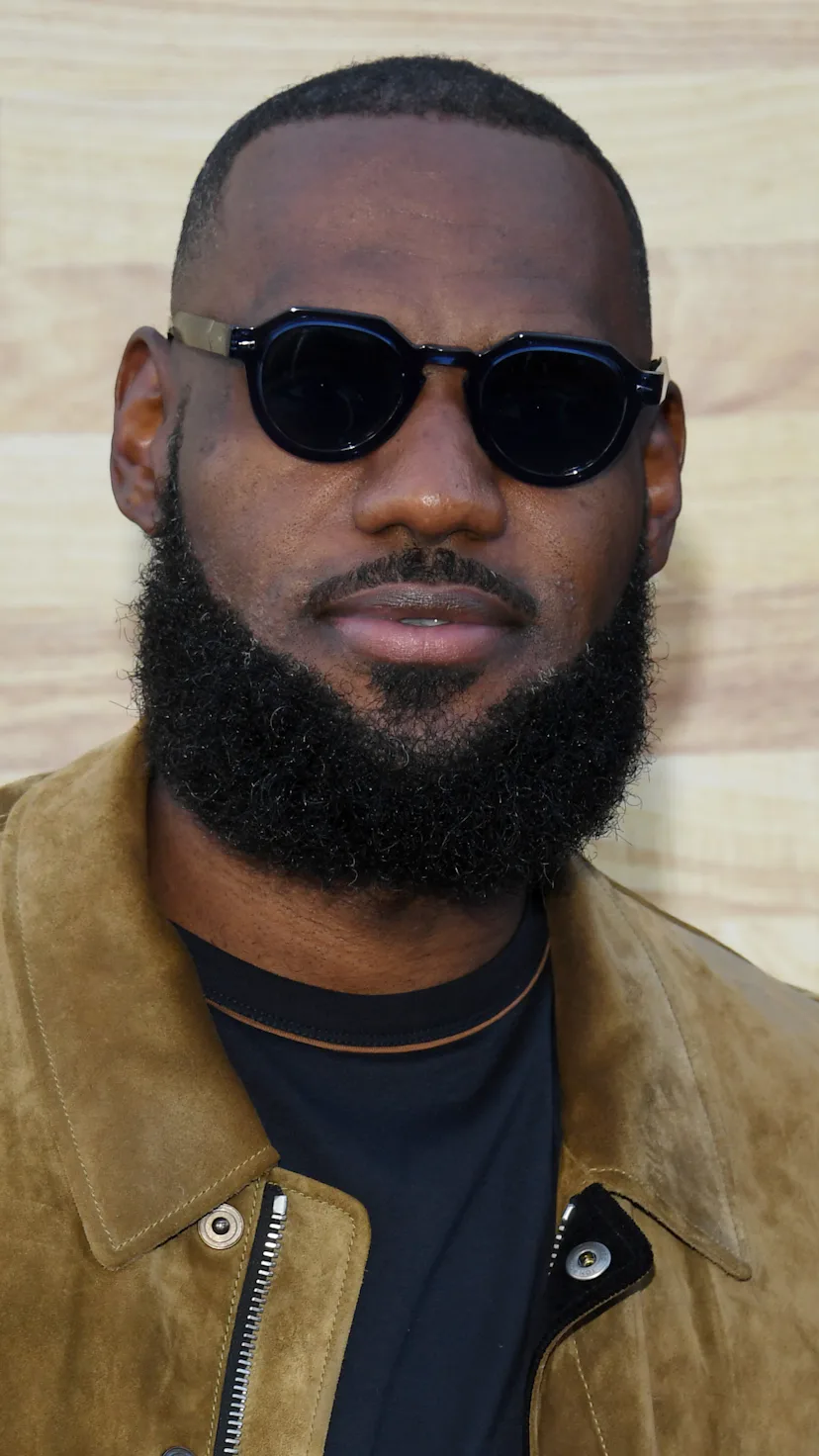 LeBron James with his big summer beard