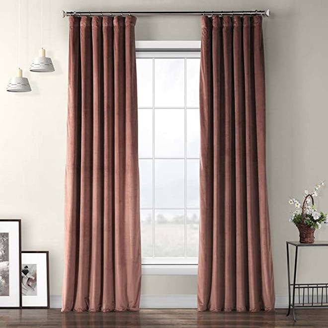 HPD Half Price Drapes Plush Velvet Curtain