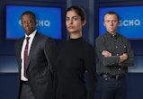 Channel 4's 'The Undeclared War': Adrian Lester, Hannah Khalique-Brown, and Simon Pegg