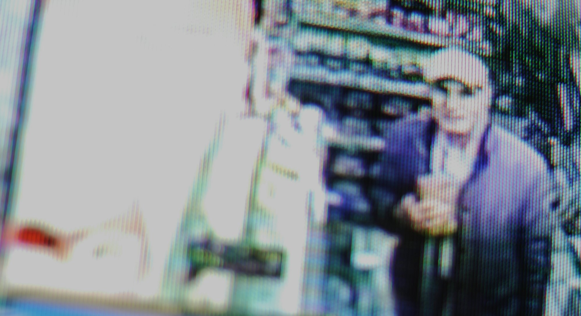 CCTV footage of possible shoplifter.