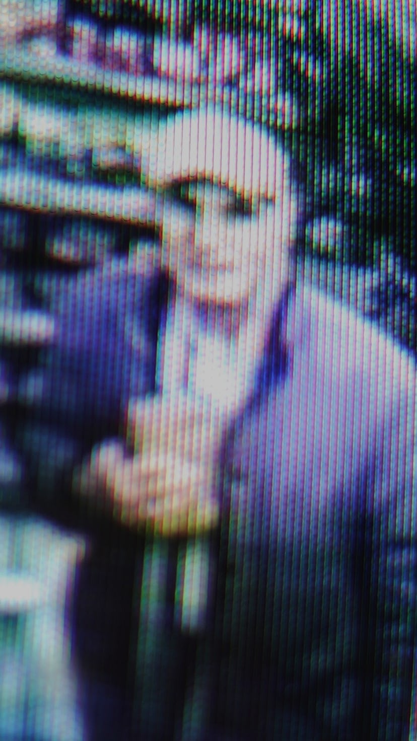 CCTV footage of possible shoplifter.