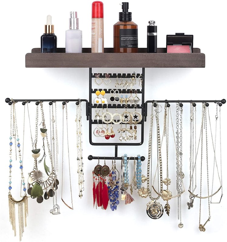 Olakee Wall Mounted Rotating Jewelry Holder