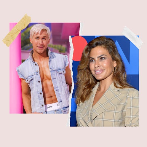 Ryan Gosling as Ken and his partner, actor Eva Mendes