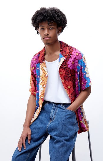 PacSun Retro Daisy Camp Shirt