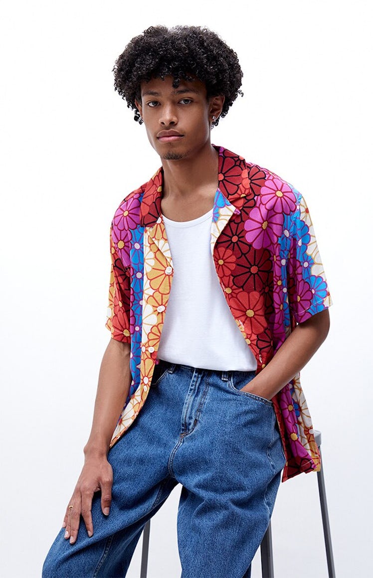 PacSun Retro Daisy Camp Shirt