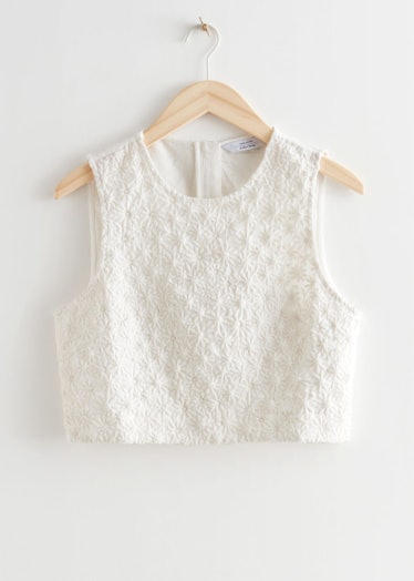 & Other Stories white linen tank top
