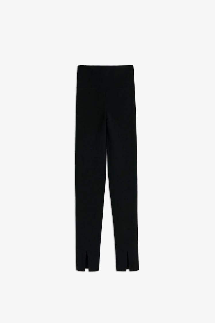 Victoria Beckham VB Body black split front leggings