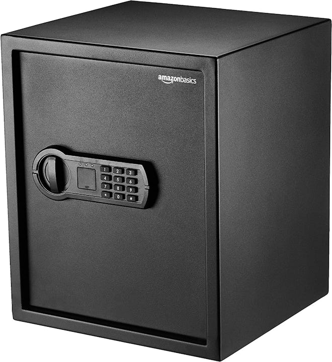 black amazon basics home safe