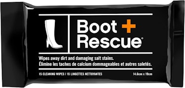 packet of boot rescue shoe cleaning wipes
