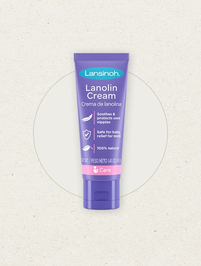 A small tube of Romper's favorite nipple cream for postpartum, Lansinoh HPA Lanolin Cream