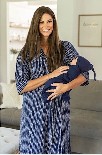 Baby Be Mine Matching Maternity/Delivery Robe with Baby Swaddle Set