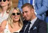 Mollie King and Stuart Broad, now-engaged couple at Wimbledon 2019