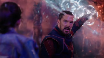 Benedict Cumberbatch in a scene from the movie Doctor Strange 2
