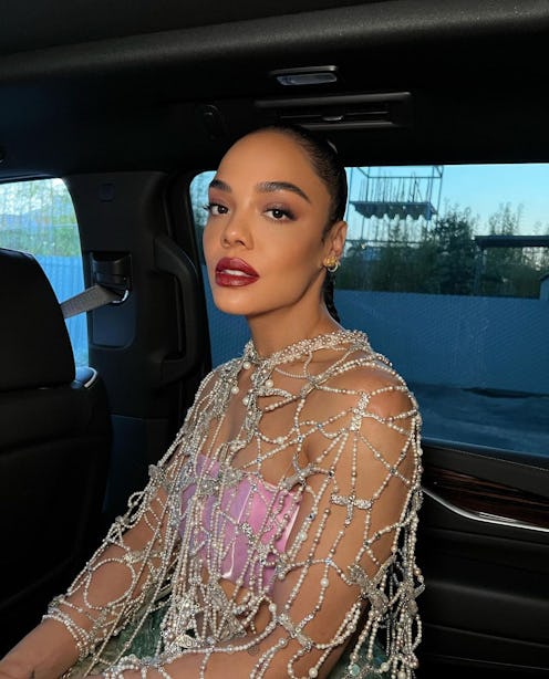 Tessa Thompson shows off fresh glam