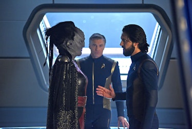 Captain Pike, L'Rell and Tyler in 'Star Trek: Discovery' Season 2.